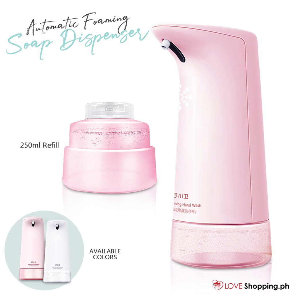 Automatic Foaming Hand Soap Dispenser (PINK & WHITE) Shopee Philippines