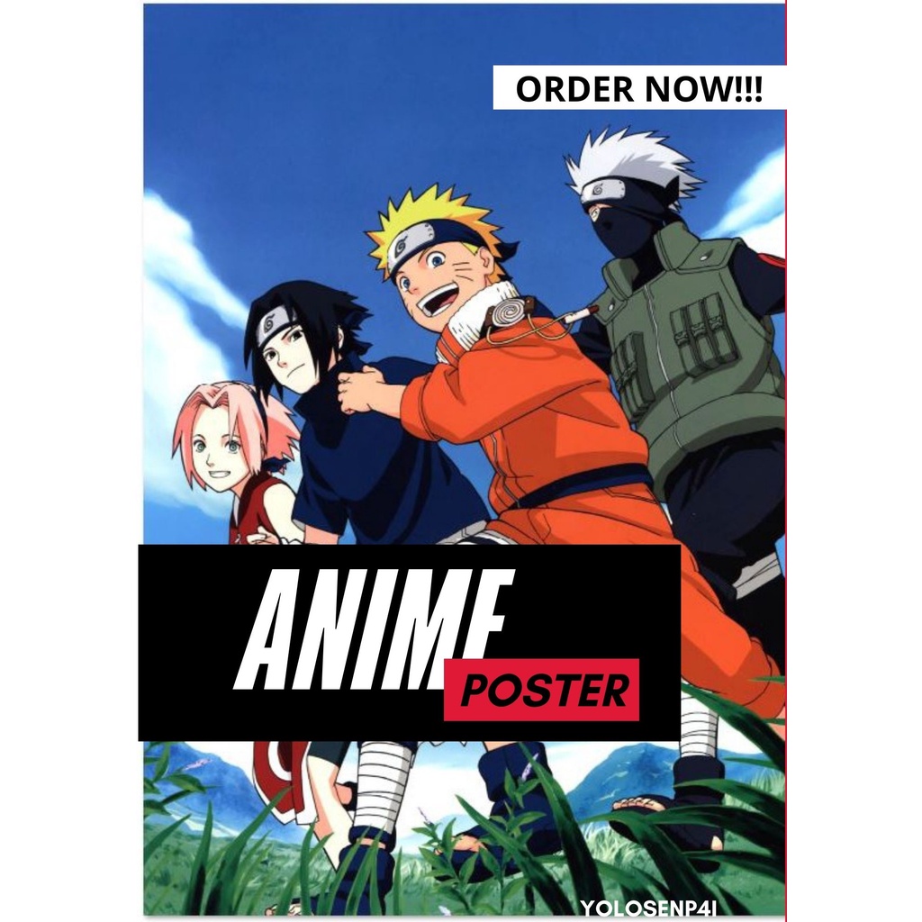 Naruto Anime posters (2PCS MINIMUM PER ORDER) Shopee Philippines