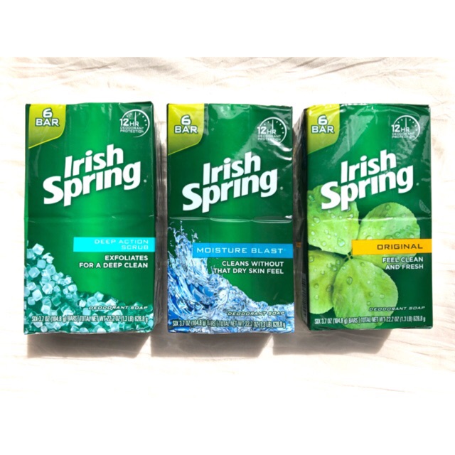 Irish Spring Bar Soap (pack of 6) Shopee Philippines