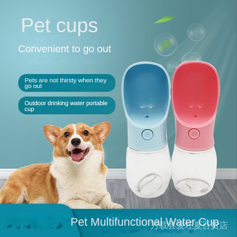 Dog Outing Water Bottle Drinker Portable Cup Pet Walking Drinking