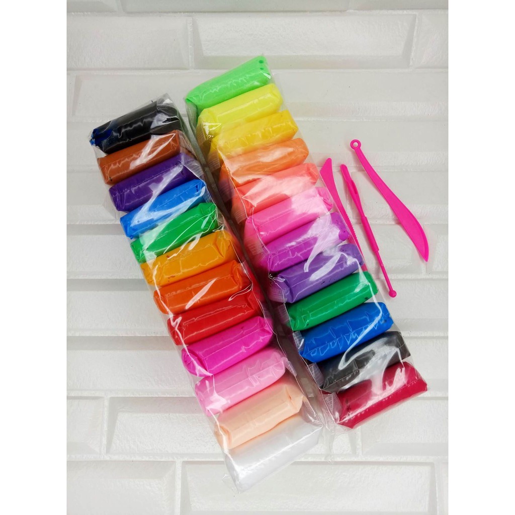24pcs / 24 pcs Super Light Magic Clay Modeling Clay Air Dry Clay