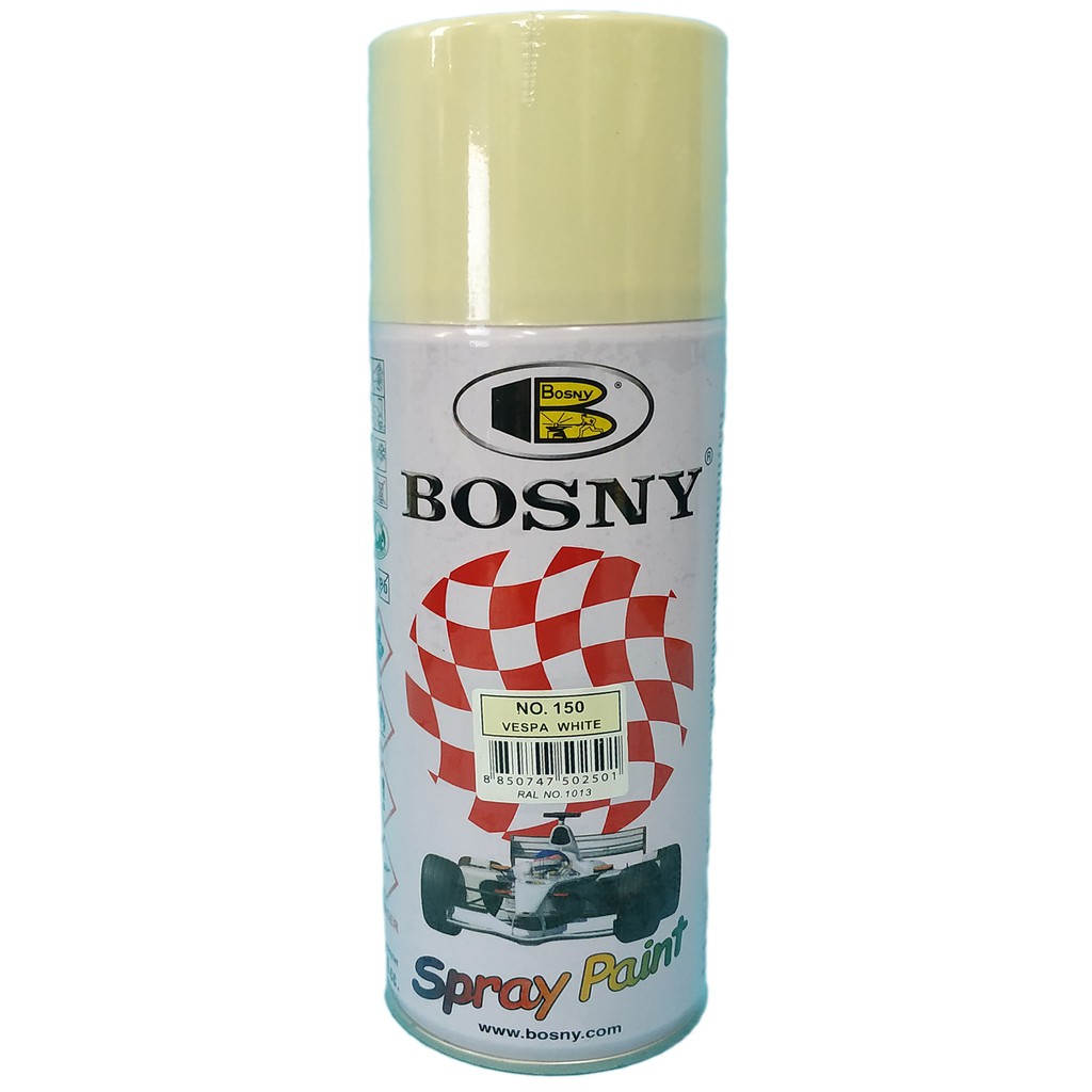 BOSNY SPRAY PAINT NO. 150 VESPA WHITE xde Shopee Philippines