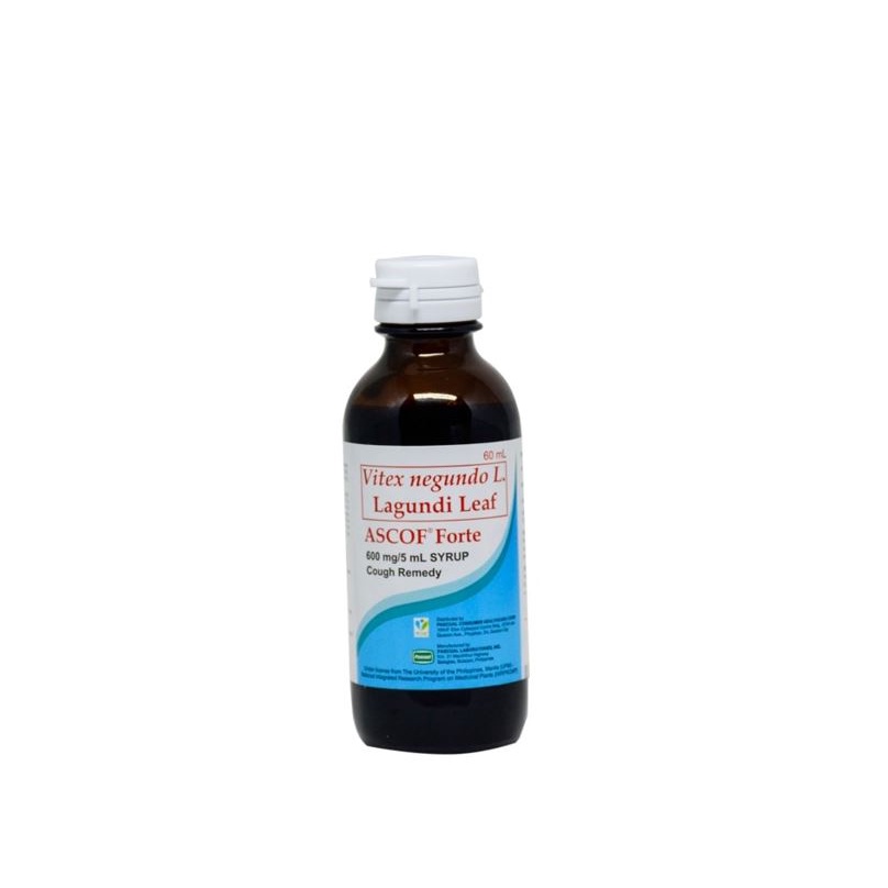 ASCOF Lagundi for Adults 600mg/5mL MentholFlavored Syrup 60mL Shopee
