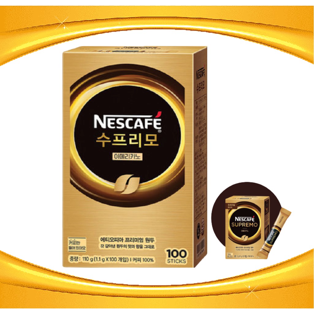Nescafe Supremo Americano Black Coffee Fresh Arabica 1 Original Flavor