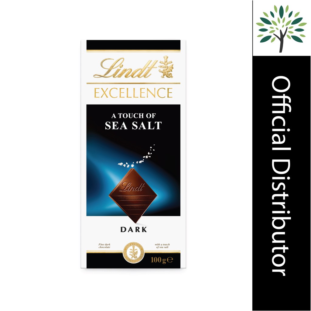 Lindt Excellence Sea Salt Dark Chocolate 100g Shopee Philippines