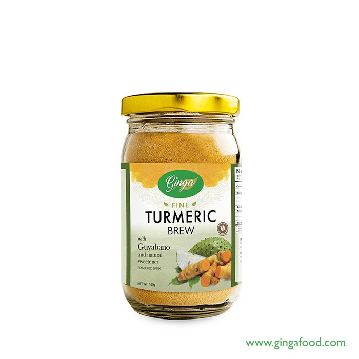 Ginga Turmeric Brew with Guyabano 160g Bottle Healthy Natural Herbal