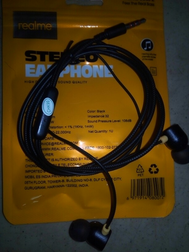 Realme Earphone Double Speaker 3.5MM Dual Drive Stereo