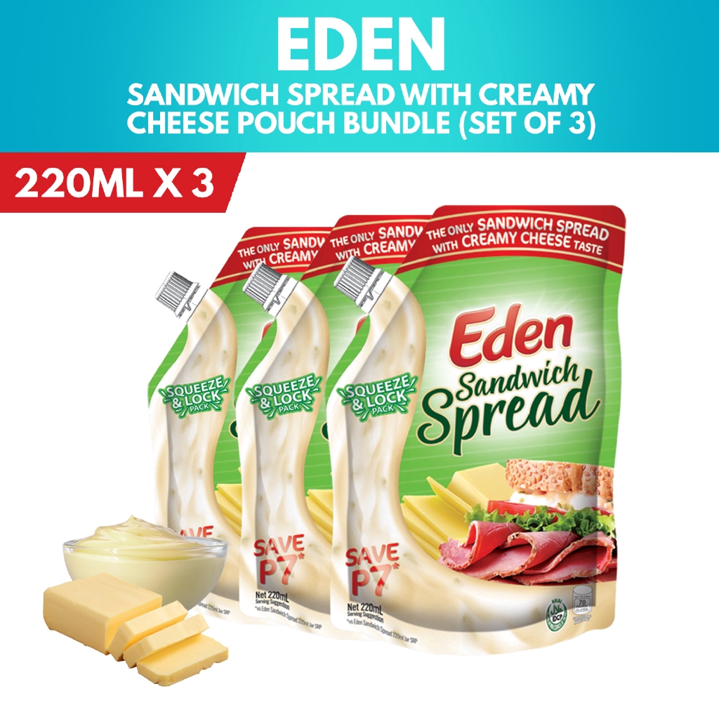 Eden Sandwich Spread 220ml Stand up Pouch (Set of 3) Shopee Philippines