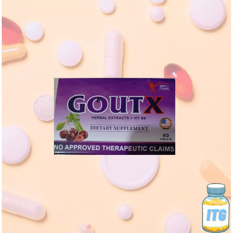 GoutX a herbal dietary supplement with vitamin B6 Shopee Philippines