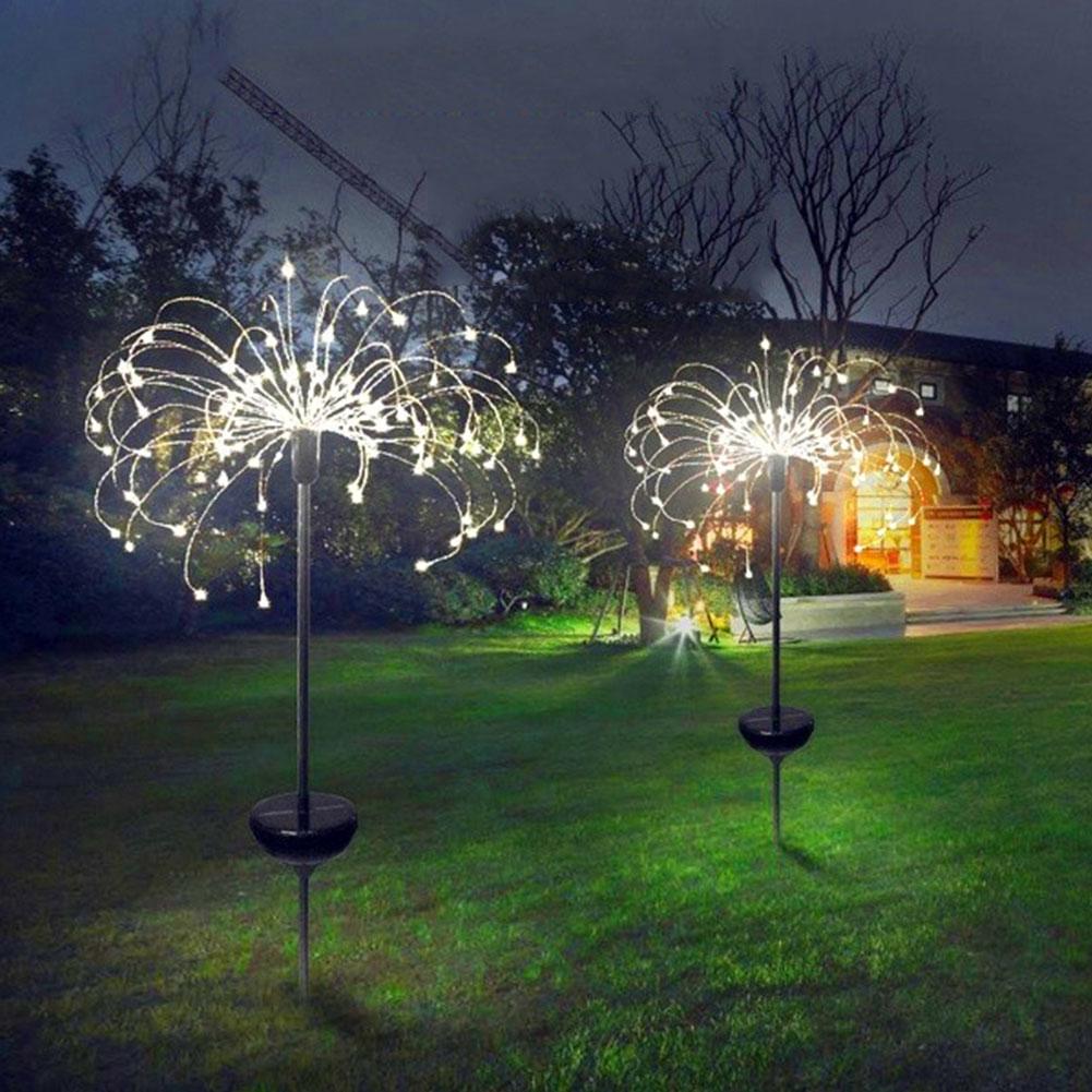 Outdoor Optical Fiber Light for Garden Novelty Solar Powered Color