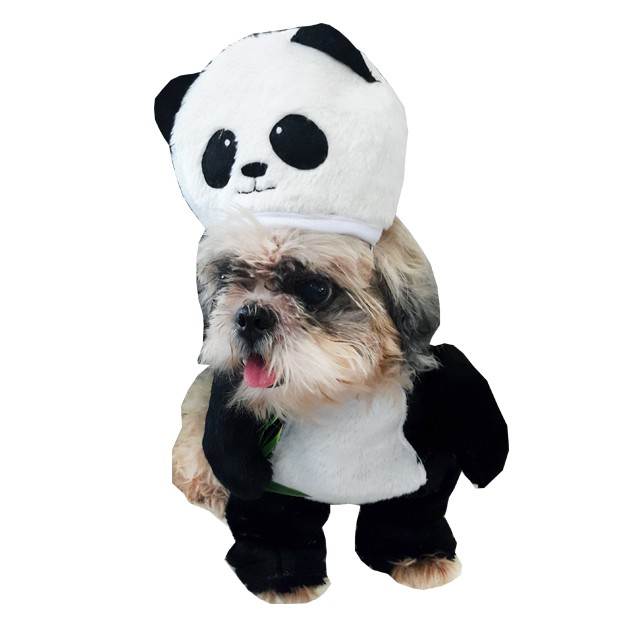 SUPREPET Funny Cute Panda Cat Headgear Cosplay Dog Costume
