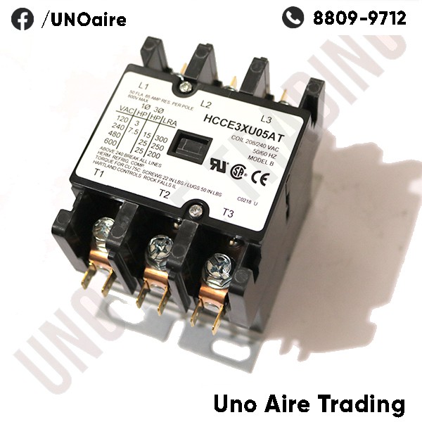 HARTLAND Contactor 3 Pole 50 FLA 7.5 TR Shopee Philippines