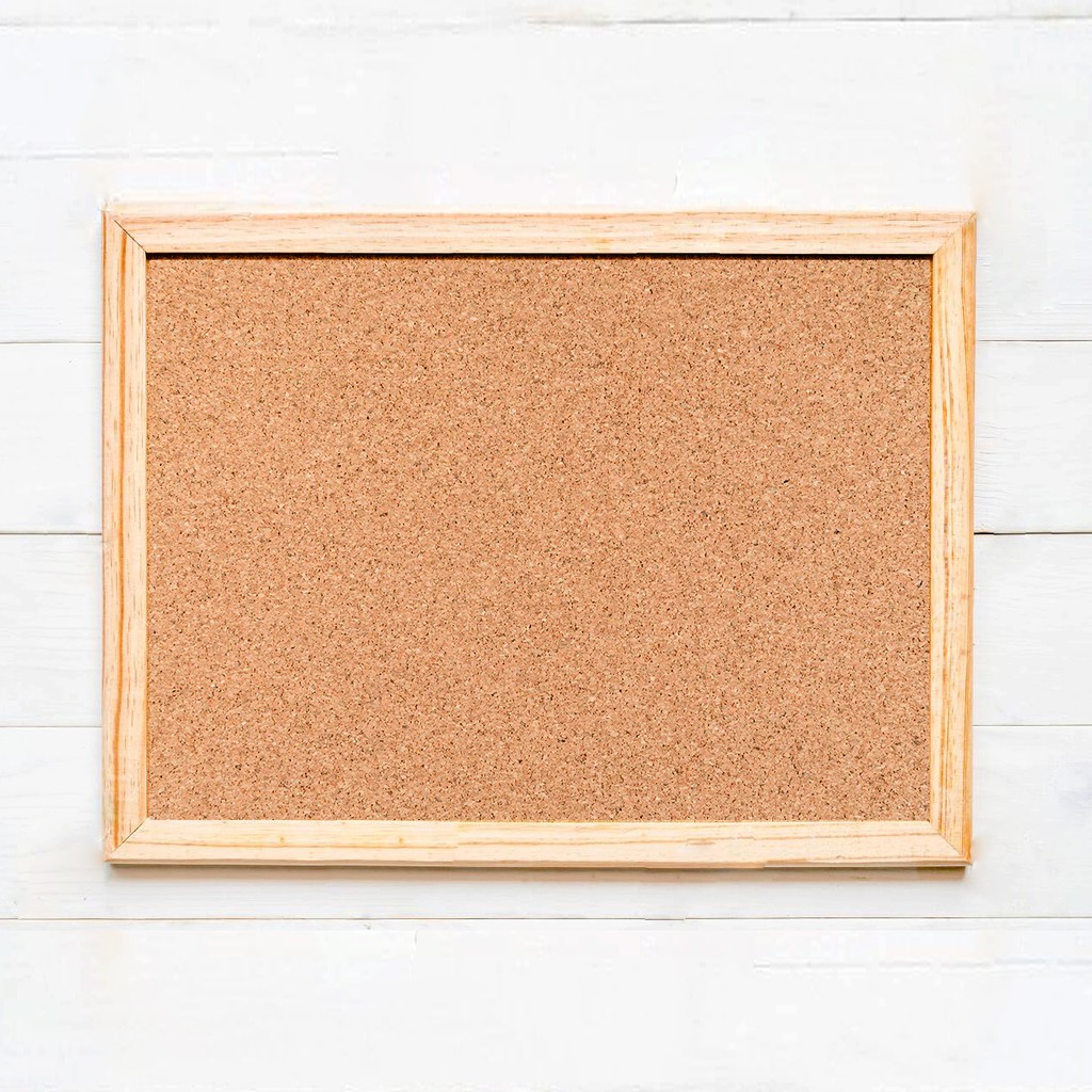 9.5x13 inch Corkboard with Wooden Frame (Cardboard Backing) Shopee