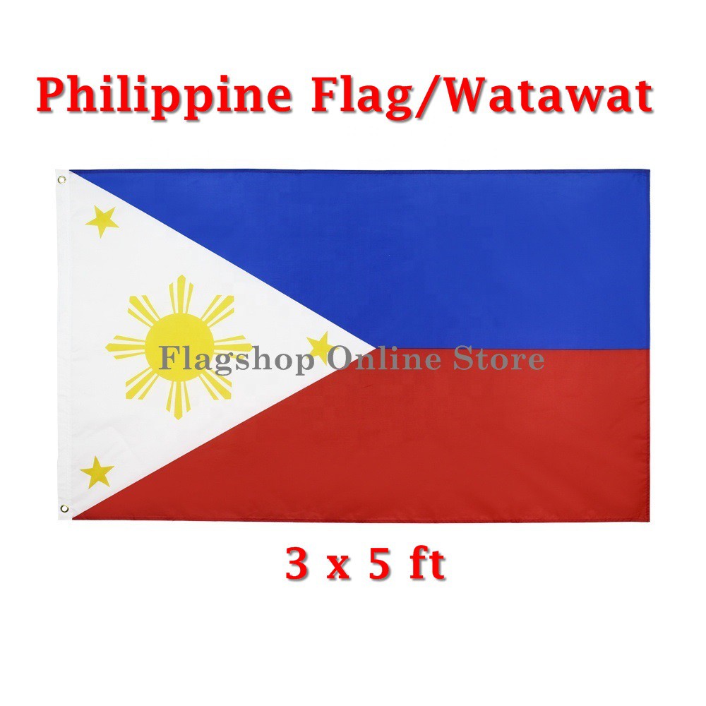 Backdrops Philippine Flag Watawat ng Pilipinas Bandila 3x5ft Phil Flag