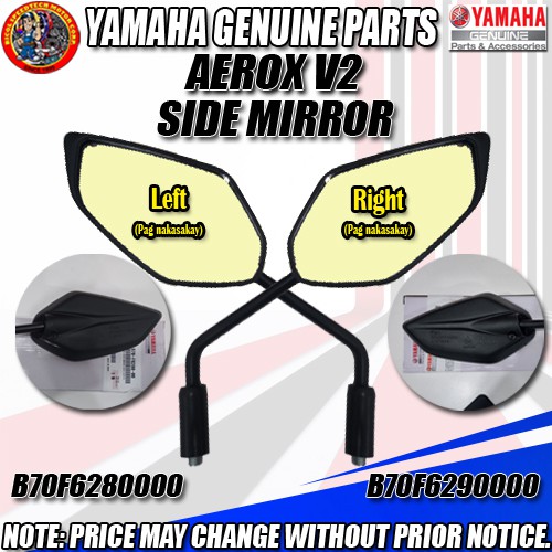 AEROX V2 SIDE MIRROR (YGP) (GENUINE LEFT B70F62800000 , RIGHT