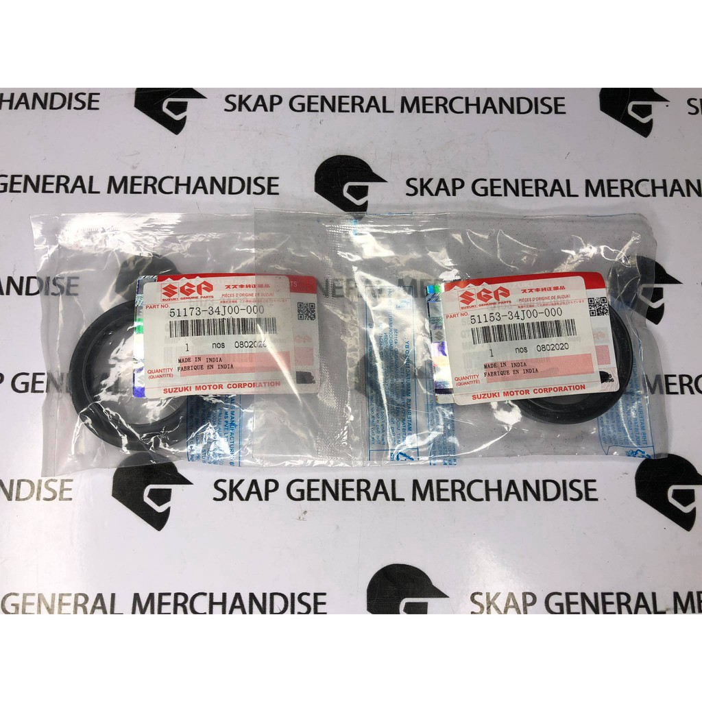 SGP FRONT FORK OIL SEAL & DUST SEAL GIXXER 150 ( THICK ) 51153