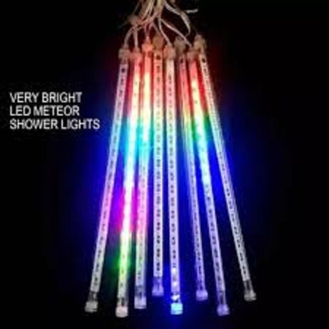 MABUHAY STAR 8 TUBES LED Meteor Shower Christmas Lights 30CM home