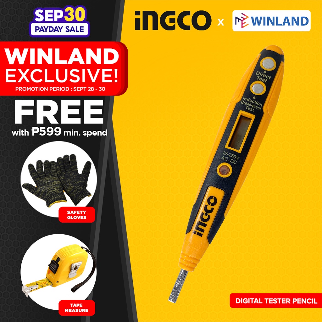 INGCO Original Digital Tester Pencil HSDT2201 DC and AC tester *WINLAND