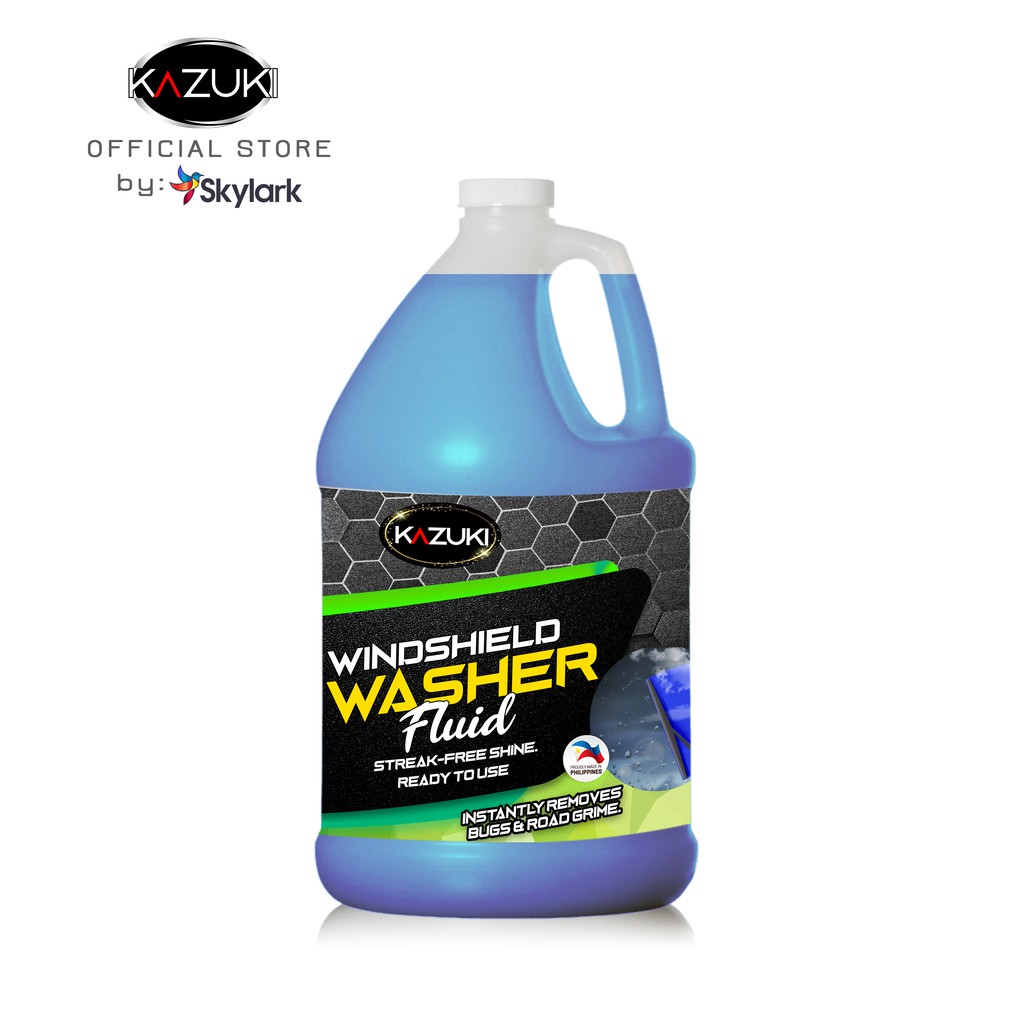 Kazuki Windshield Wiper Washer Fluid, Glass Maintenance Cleaner 3.6Ltrs
