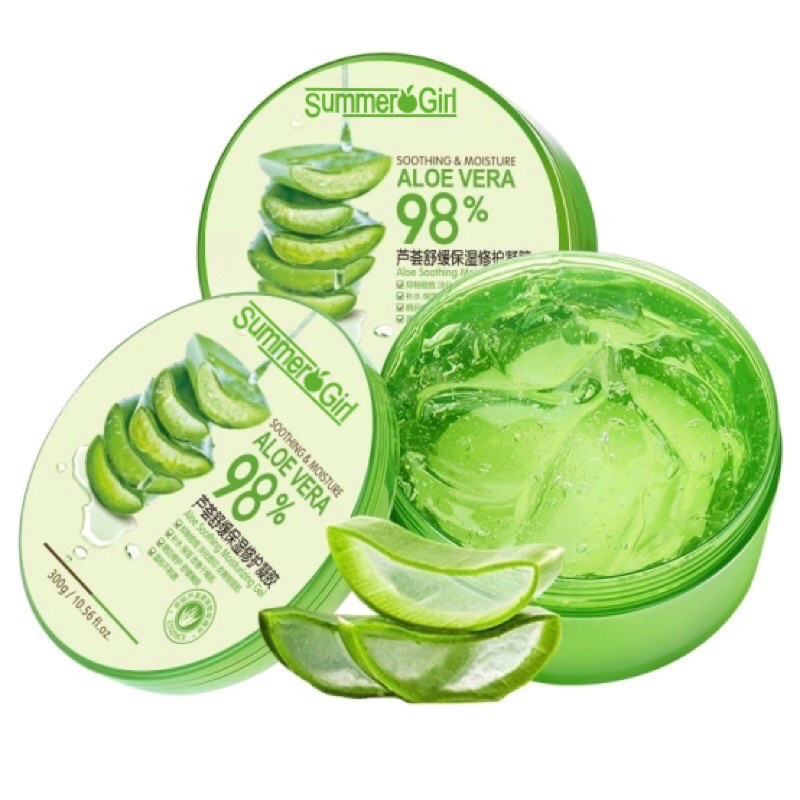 Aloe Vera Soothing Gel Moisturizing Brightening Hydrating For All Skin