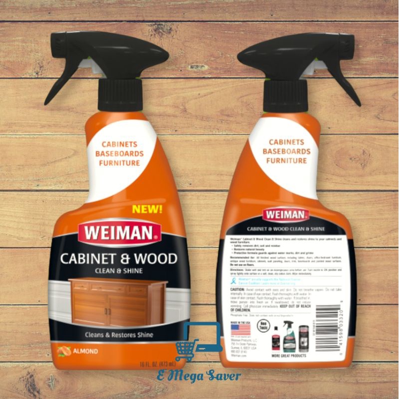 Weiman Almond & Wood Clean & Shine 473ml (16fl oz) Shopee
