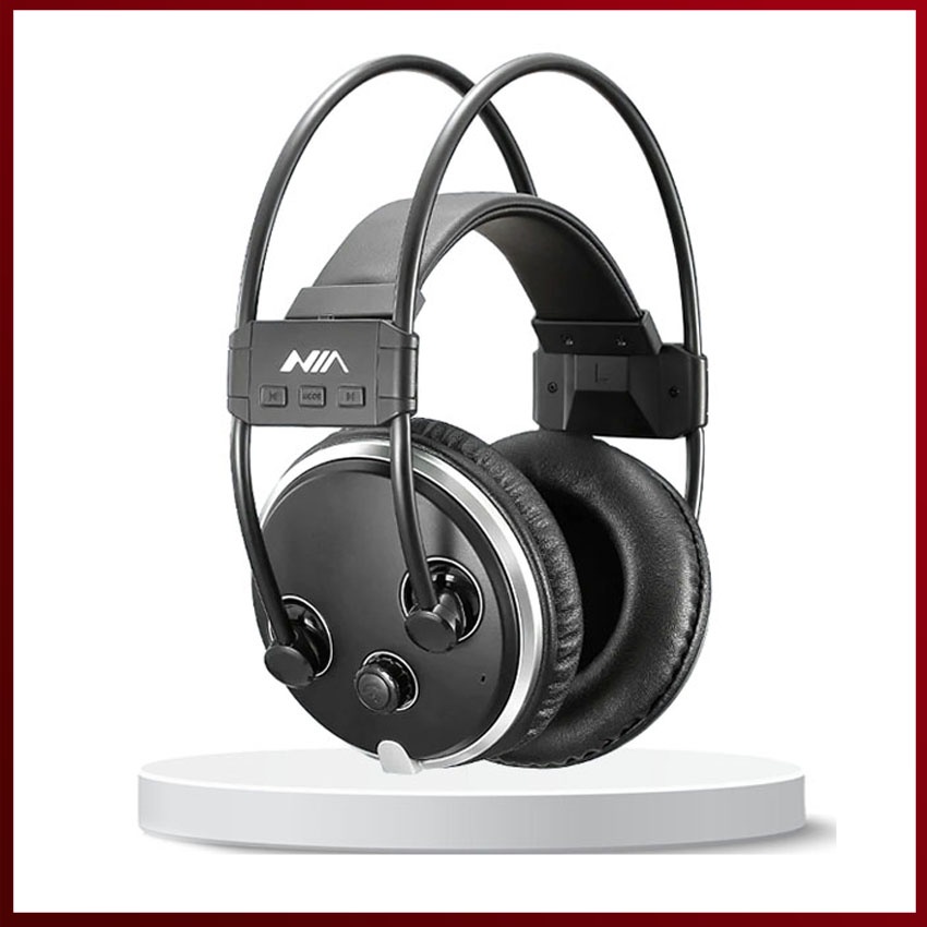 NIA S1000 Bluetooth OverEar Wireless Stereo Headset Headphone Shopee