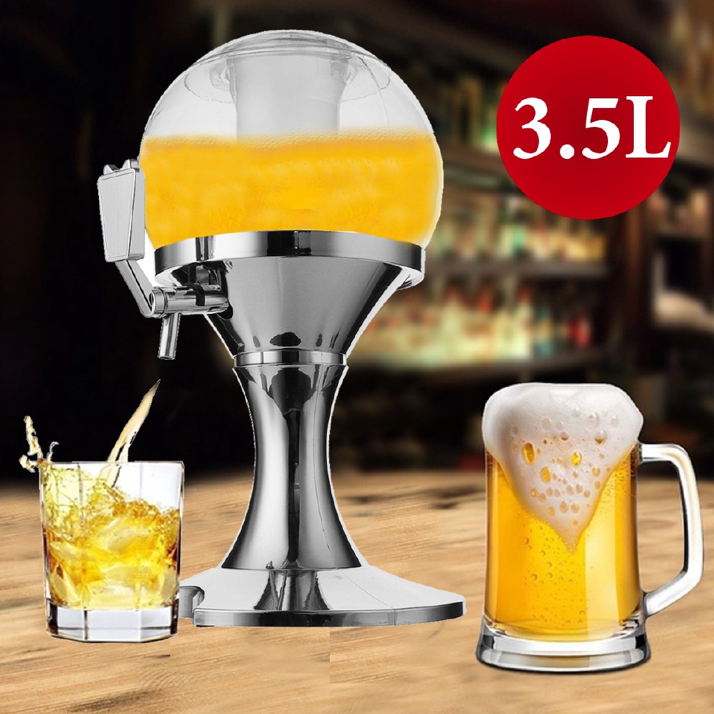 DONO 3.5L Cold Draft Beer Tower Beverage Dispenser Container Pourer Bar