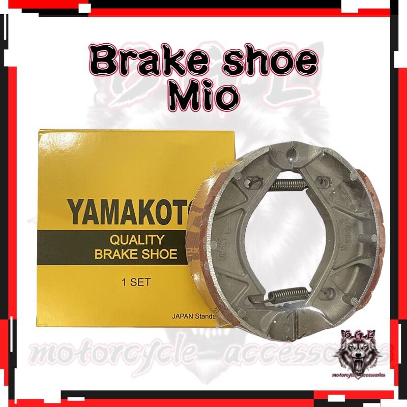 BGL Motorcycle Brake Shoe Mio Sporty / Mio I 125 / Mio Soul / Aerox(All