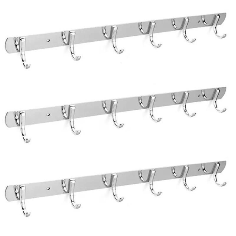 Kitchen & Bathroom Wall Mount Hook Rack / Sabitan ( 6's 8s& 10's