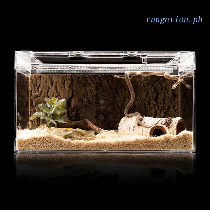 RAN Snake Hide Small Reptile Hideout Caves Artificial Birch Log Reptile