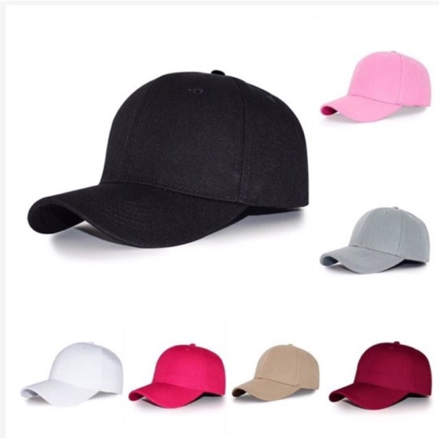 COD HOT Best selling 9 colors Plain Baseball Cap Unisex Shopee