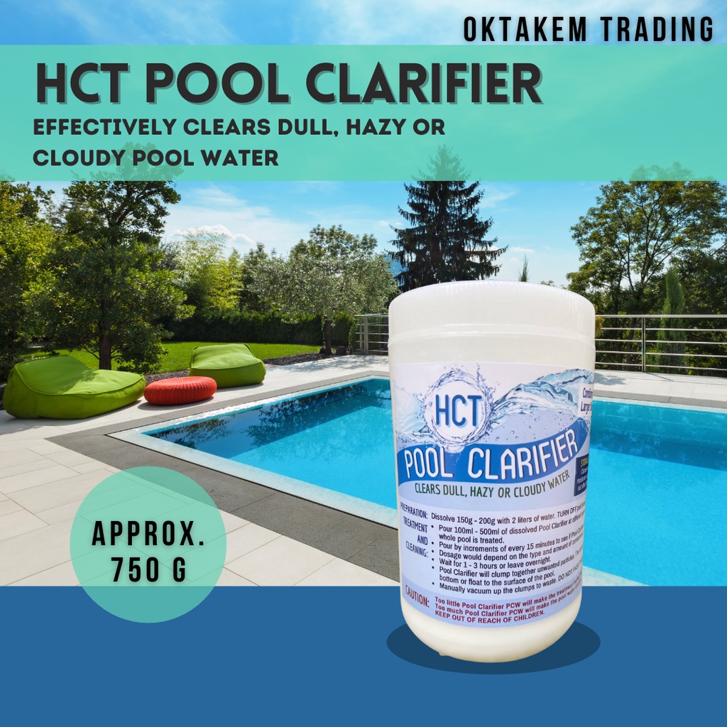 Pool Clarifier HCT 750grams for Pool Use Oktakem Shopee Philippines