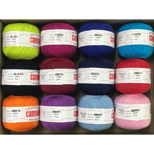 Cannon 100 mercerized cotton crochet thread Shopee Philippines