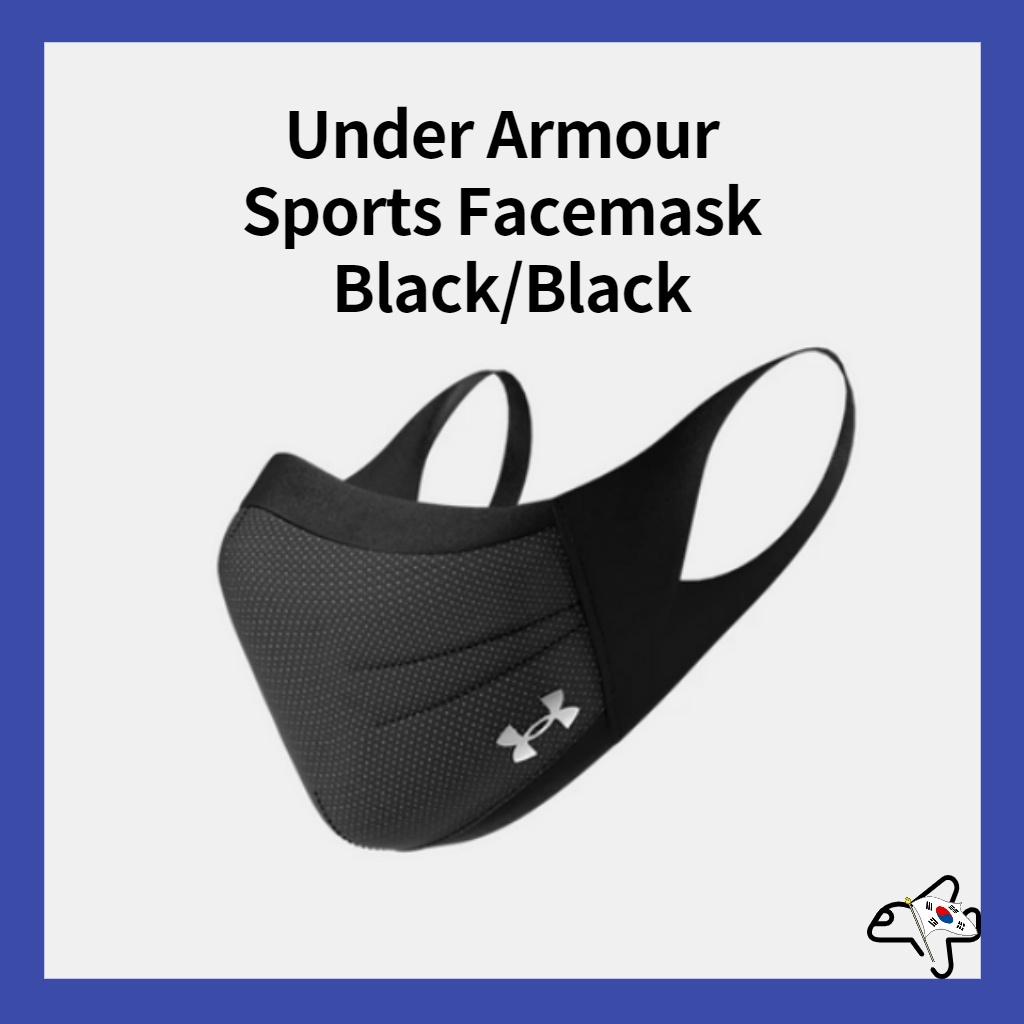 Under Armour Sports Facemask Black/Black/Sports mask/Daily cloth mask