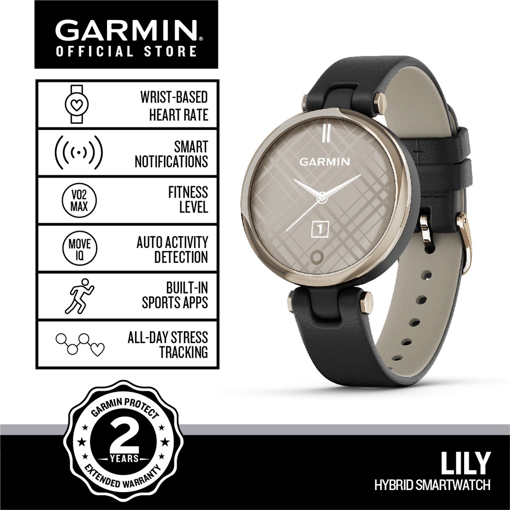 Garmin Lily Fitness Tracking Smart Watch with 2 Years Warranty Shopee