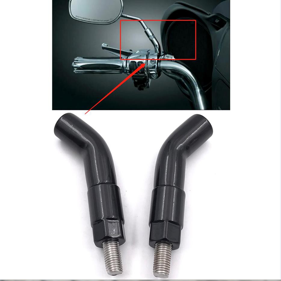 Motorcycle Round Mirrors Mirror Stem Extenders For Harley Davidson Iron