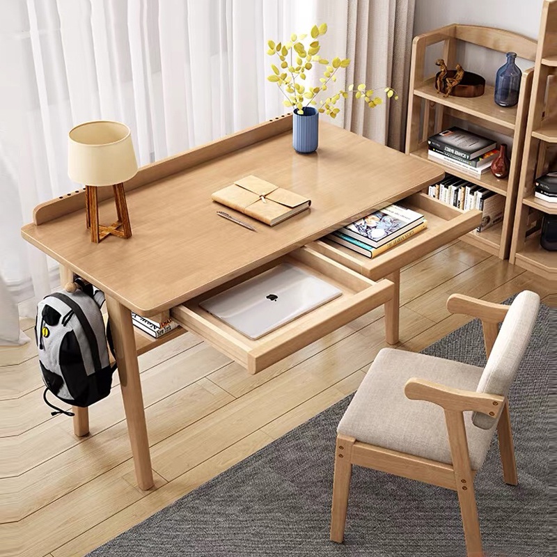 Solid Wood Computer Table Study Desk Home Office Desktop Working Table