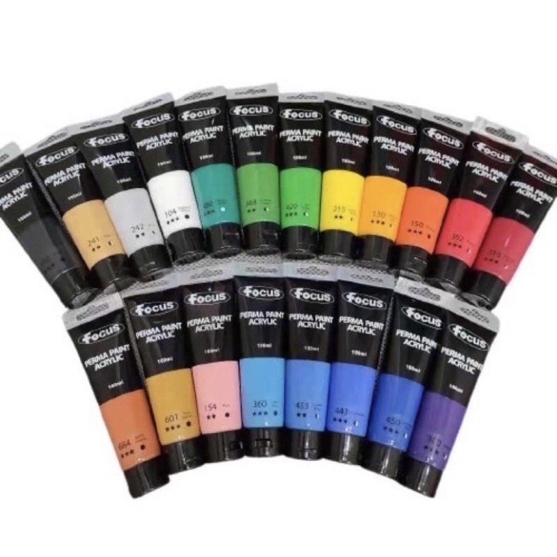 Acrylic Perma Paint in Easy Squeeze TUBE 100ml (Regular Colors