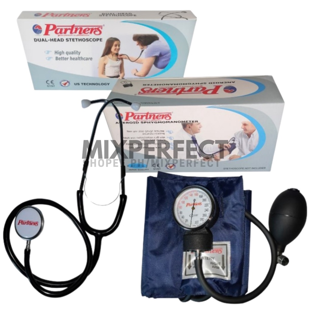 Partners BP Apparatus Set (Aneroid Sphygmomanometer with Stethoscope