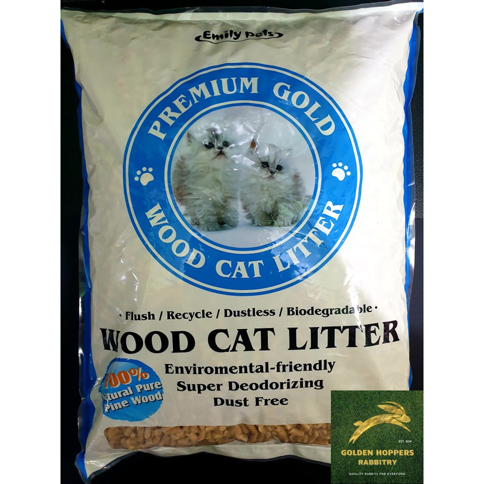 Emily Pets PREMIUM Wood Pellets Cat Litter (10L / 5.5KG) Shopee