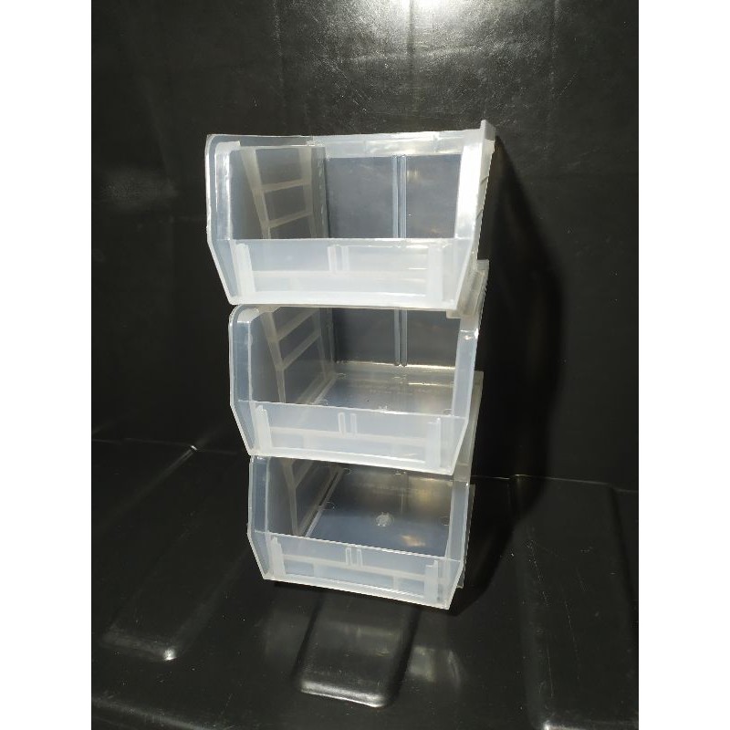 1PC Small Plastic Stackable Desk Bin Organizer / Office Desk Organizer