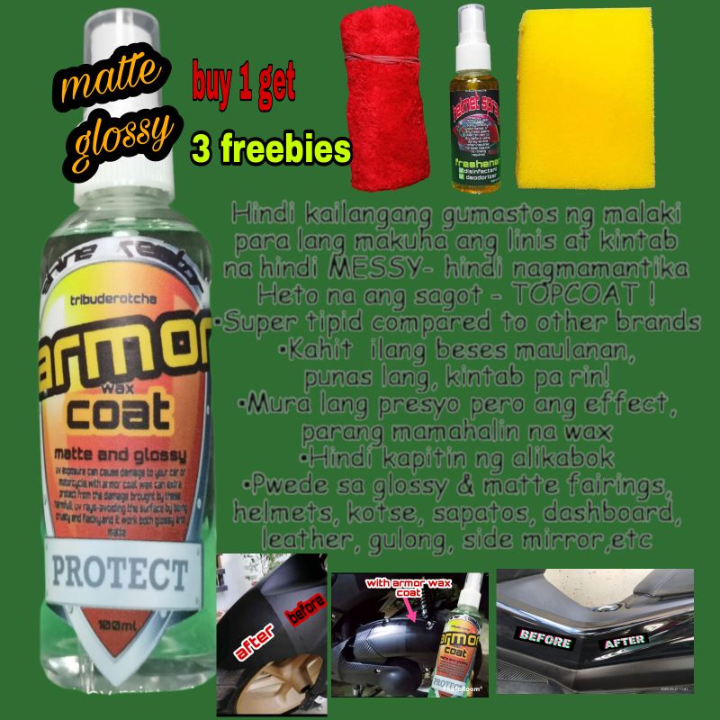 ARMOR WAX COAT FOR MATTE AND GLOSSY Shopee Philippines