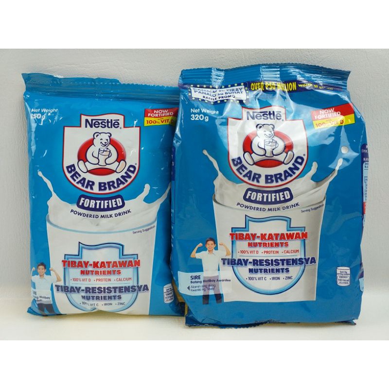 Bear Brand Fortified Powdered Milk Drink 150g 320g Shopee Philippines