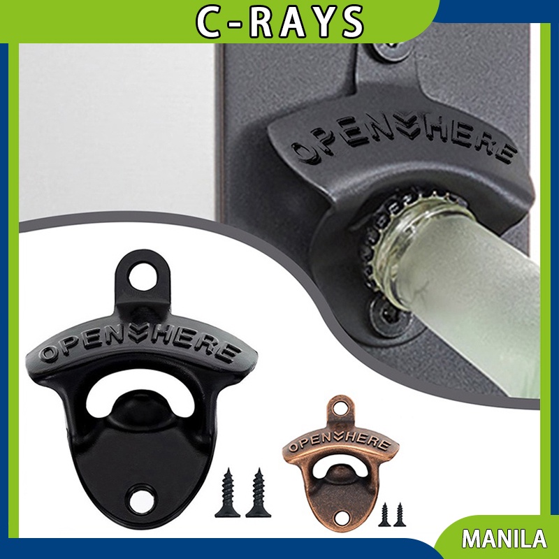Zinc Alloy Creative Wall Bottle Opener Antique Soda Beer Bottles Cap