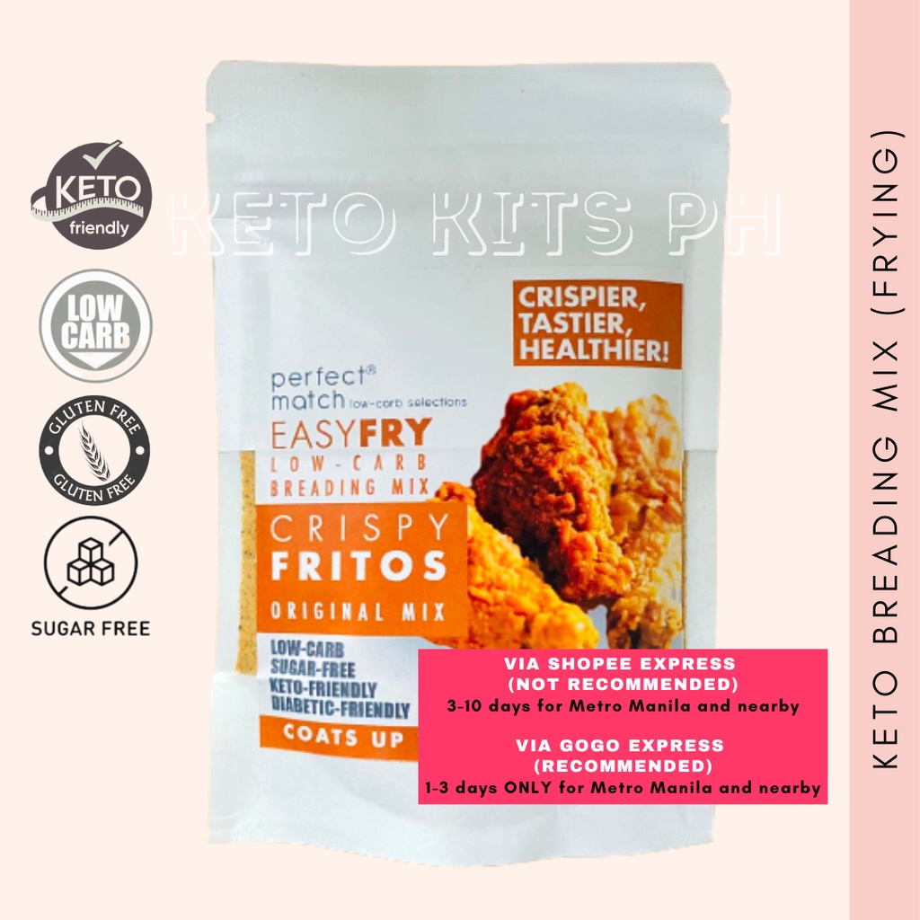LowCarb Breading Mix (Keto Frying Mix) for LowCarb Diet 50g Shopee