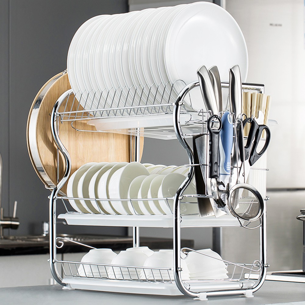 Hot Multifunctional 3Tier Dish Rack Kitchen Supplies Storage Rack