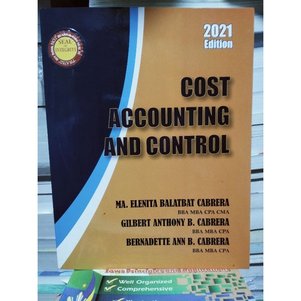 COST ACCOUNTING & CONTROL 2021 EDITION Shopee Philippines