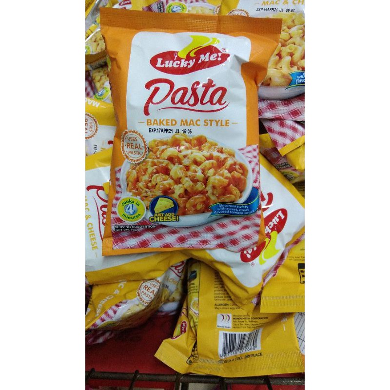 LUCKY ME INSTANT BAKED MACARONI CHEESE 70G ubicaciondepersonas.cdmx