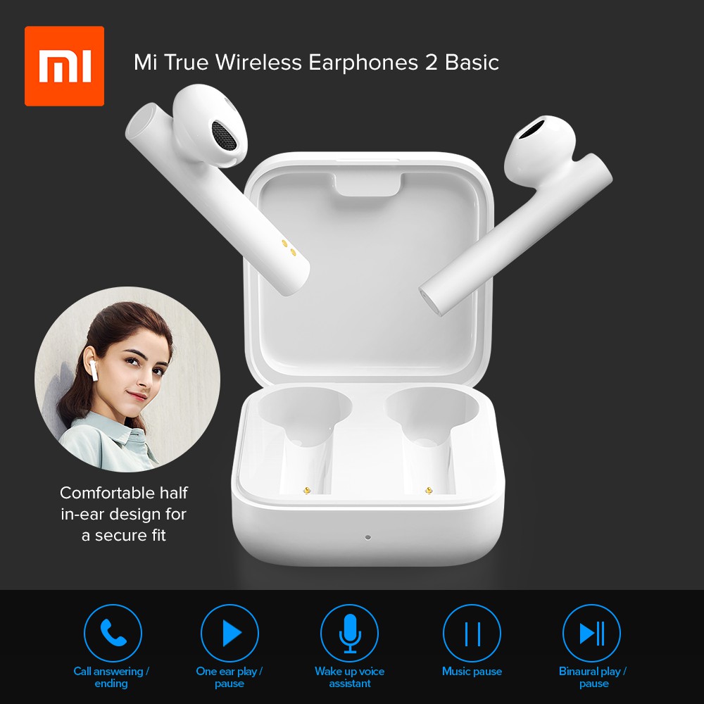 Xiaomi Mi True Wireless Earphones 2 TypeC Charging Stereo Headset W/ Charging Case Model