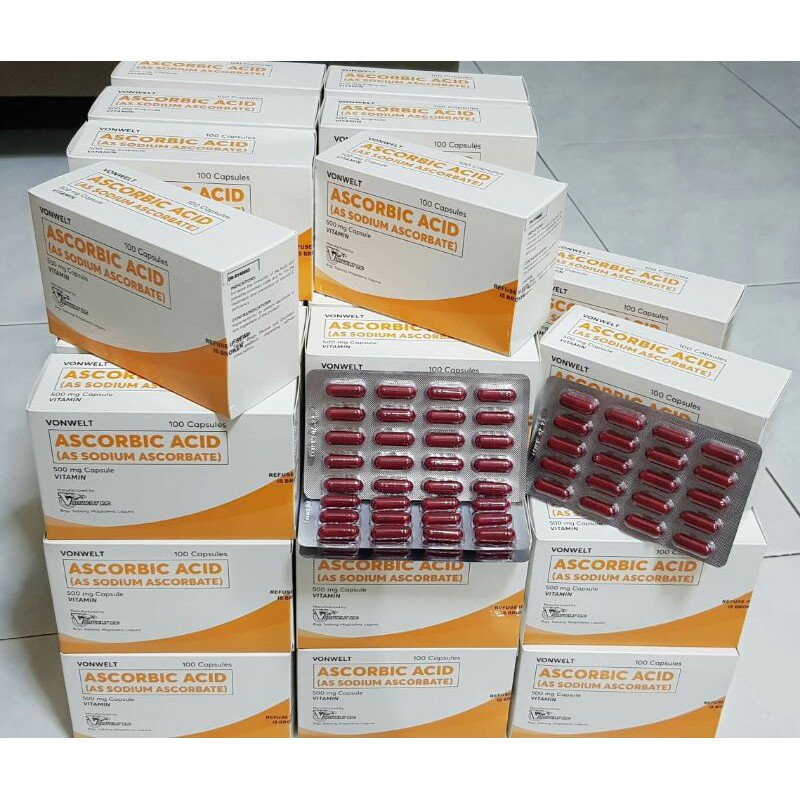 Ascorbic Acid Vitamin C as Sodium Ascorbate 500mg /capsule Shopee